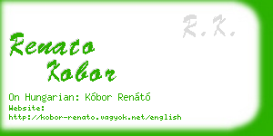 renato kobor business card